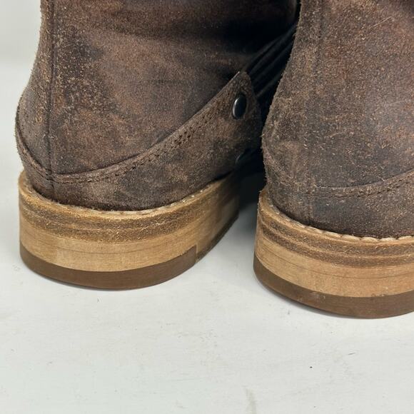 Eileen Fisher Oiled Leather Fold Down Boots - Picture 6 of 14